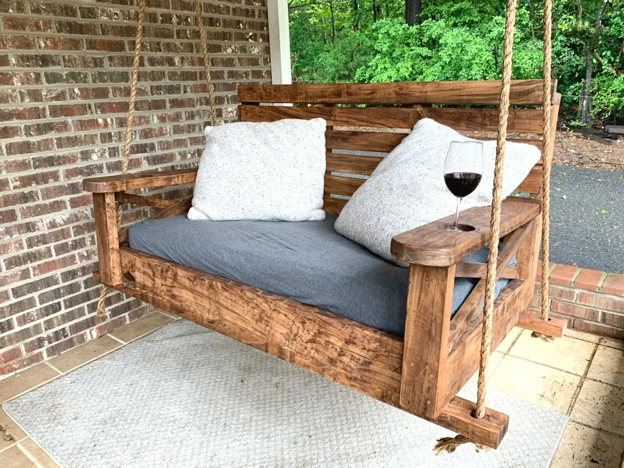 Natural Ambrosia Maple twin-size bed swing